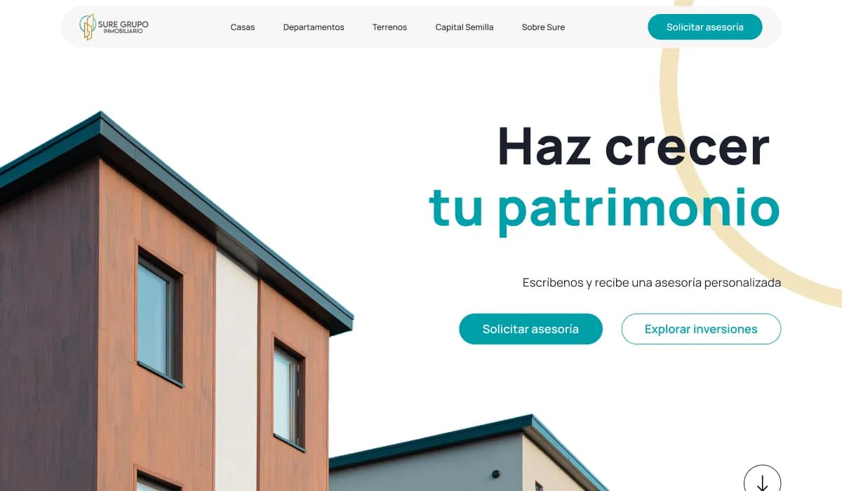 Vista del proyecto SURE Grupo Inmobiliario